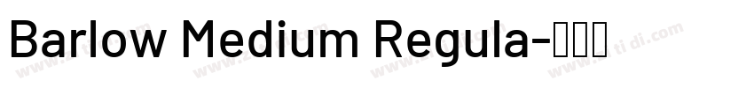 Barlow Medium Regula字体转换